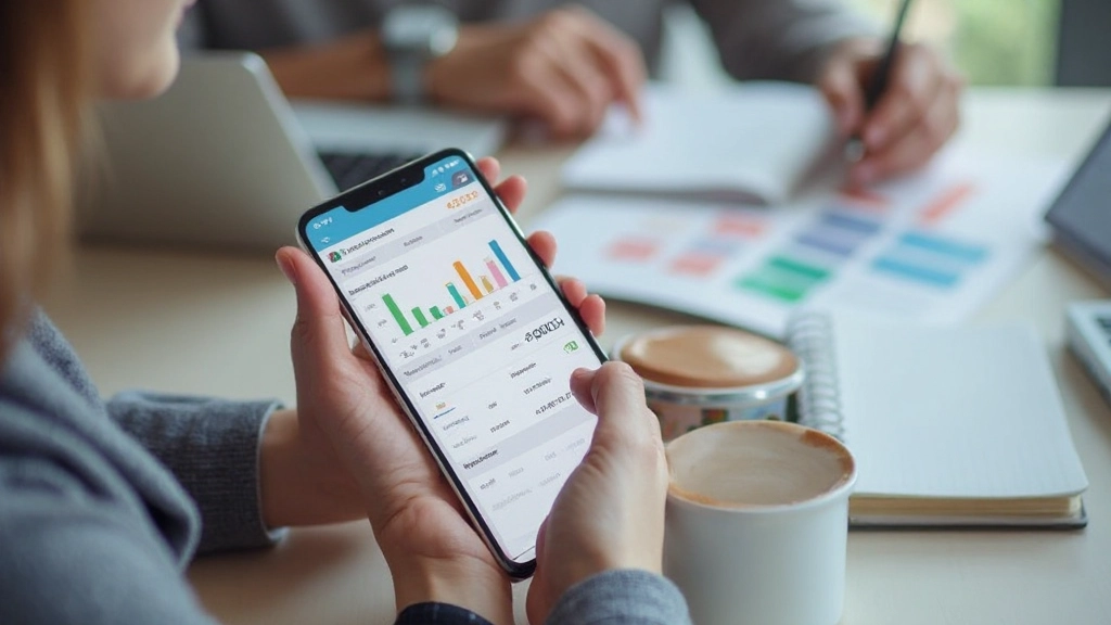 Мобильные приложения для управления финансами на экране смартфона