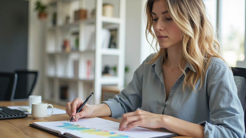 Расписание дня, разделенное на временные блоки с цветными закладками