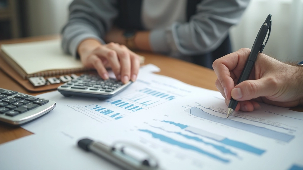 Профессиональный рабочий стол с планировщиком и финансовыми документами